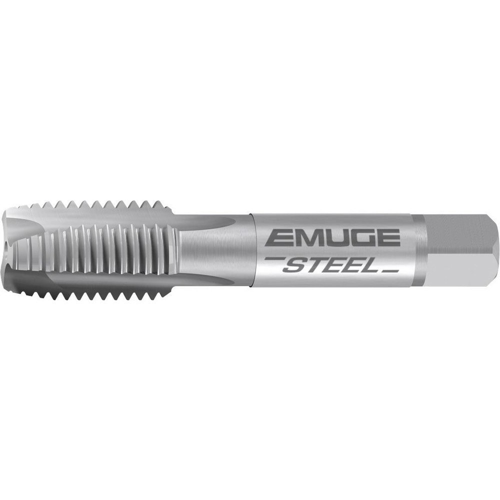 Spiral Point Tap: M20x2.5 Metric Coarse, 3 Flutes, Plug Chamfer, 6H Class of Fit, Cobalt, Bright/Uncoated