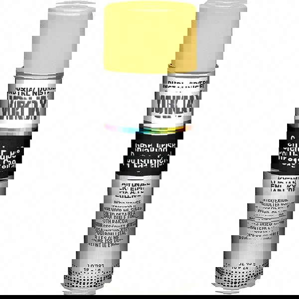 Enamel Spray Paint: Yellow, Gloss, 10 oz