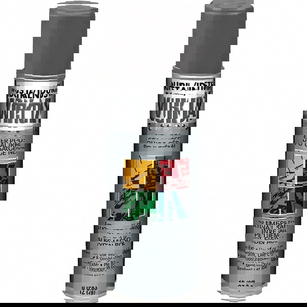 Enamel Spray Paint: Dark Gray, Gloss, 10 oz