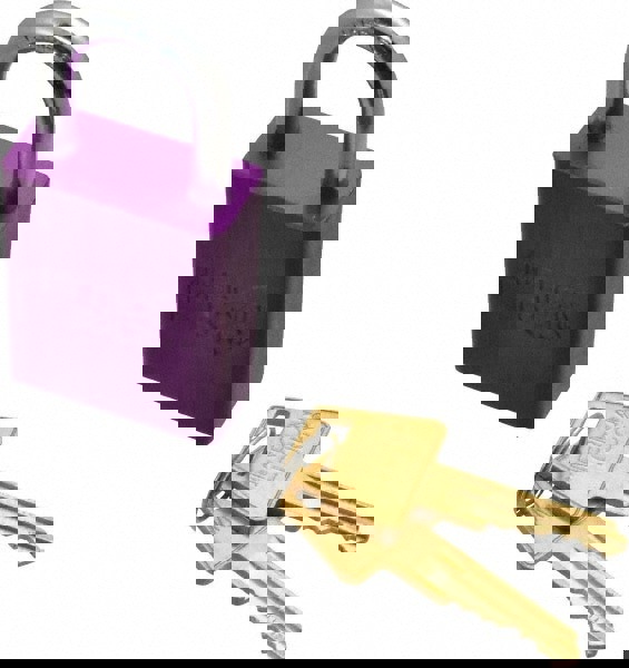 Lockout Padlock: Keyed Alike, Aluminum,