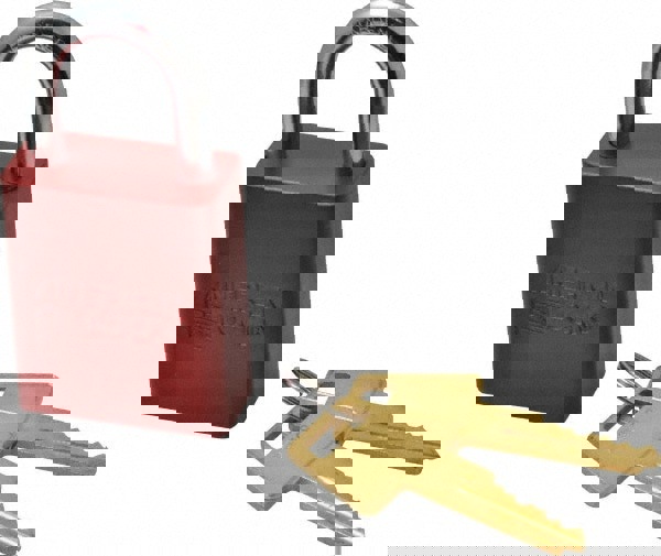 Lockout Padlock: Keyed Alike, Aluminum,