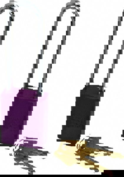 Lockout Padlock: Keyed Alike, Aluminum,