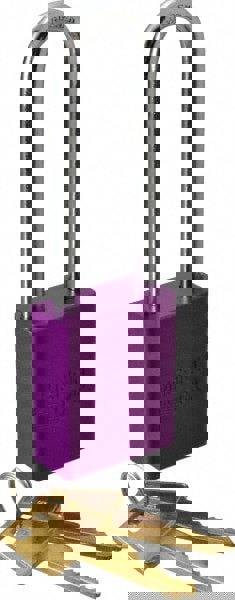 Lockout Padlock: Keyed Alike, Aluminum,