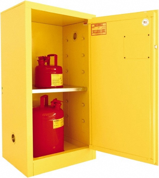 Standard Cabinet: Manual Closing, 1 Shelf, Yellow