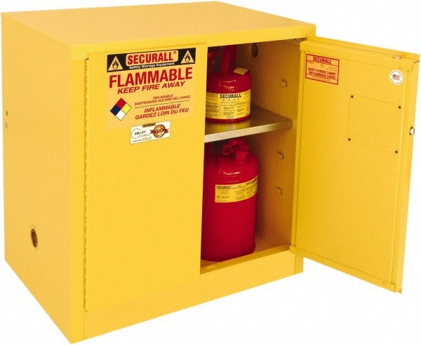 Standard Cabinet: Manual Closing, 1 Shelf, Yellow