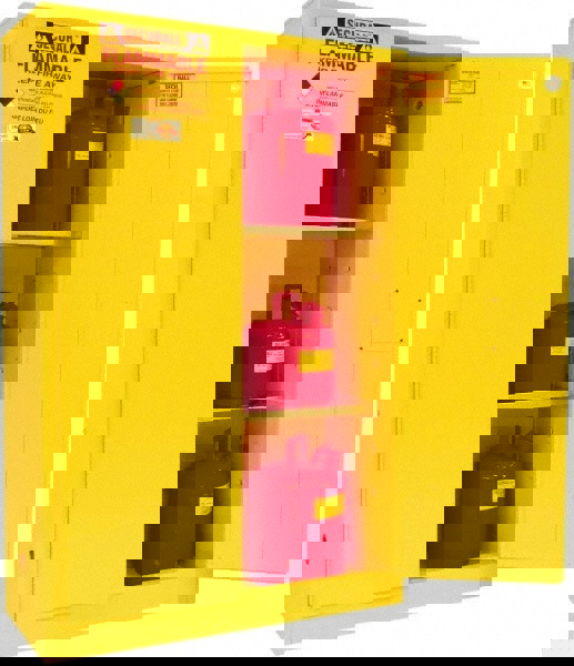 Standard Cabinet: Manual Closing, 2 Shelves, Yellow