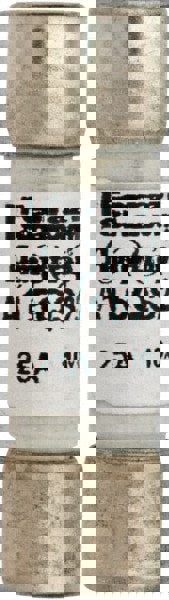 Cylindrical Fast-Acting Fuse: 25 A, 10.4 mm Dia
