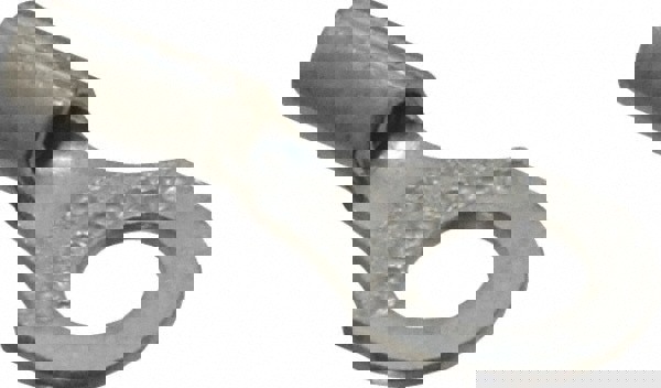 D Shaped Ring Terminal: Non-Insulated, 22 to 16 AWG, Crimp Connection