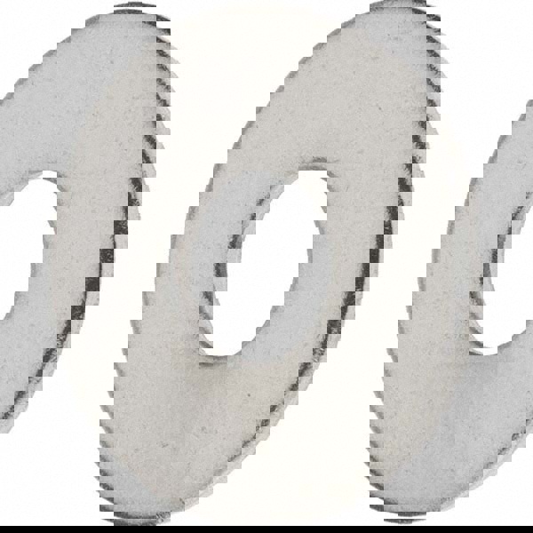 M10 Screw Fender Flat Washer: Grade 18-8 Stainless Steel, Plain Finish