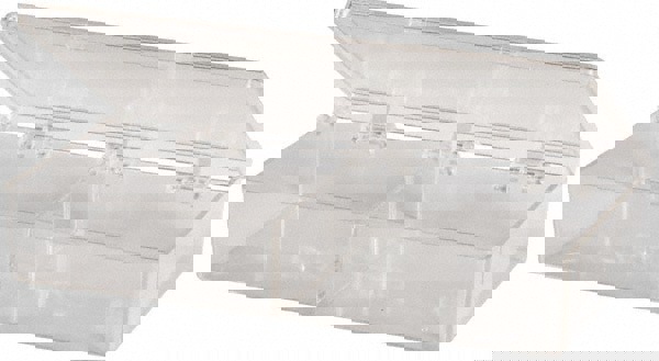 2 Compartment Clear Small Parts Box