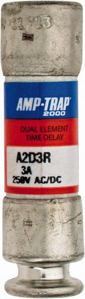 Cylindrical Time Delay Fuse: RK1, 3 A, 51 mm OAL, 14 mm Dia