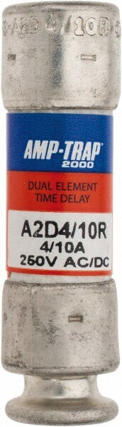 Cylindrical Time Delay Fuse: RK1, 0.4 A, 51 mm OAL, 14 mm Dia