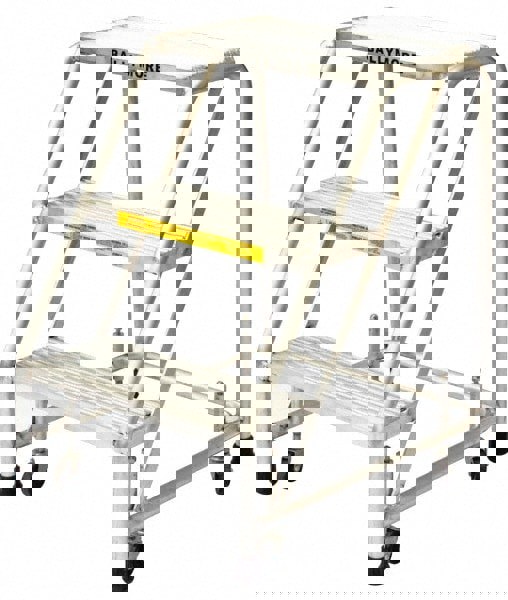 Aluminum Rolling Ladder: 3 Step