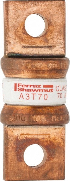 Cylindrical Fast-Acting Fuse: T, 70 A, 20.6 mm Dia