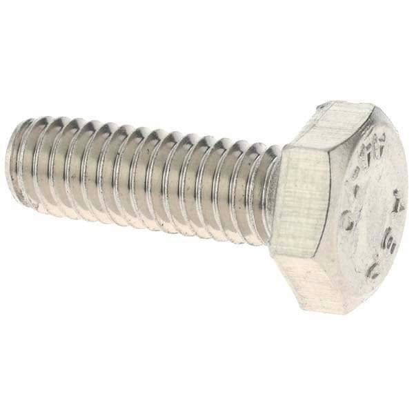 Hex Head Cap Screw: M4 x 0.70 x 12 mm, Grade 316 & Austenitic Grade A4 Stainless Steel, Uncoated