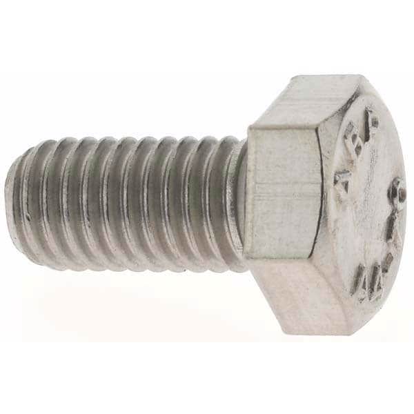 Hex Head Cap Screw: M8 x 1.25 x 16 mm, Grade 316 & Austenitic Grade A4 Stainless Steel, Uncoated