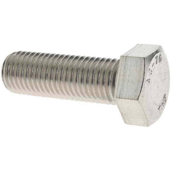 Hex Head Cap Screw: M20 x 2.50 x 60 mm, Grade 316 & Austenitic Grade A4 Stainless Steel, Uncoated