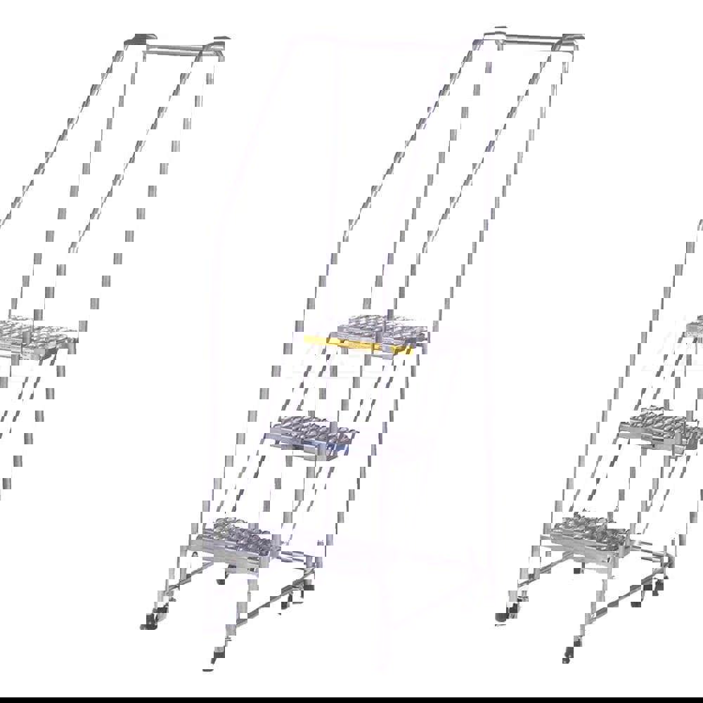 Aluminum Step Rolling Ladder: 38