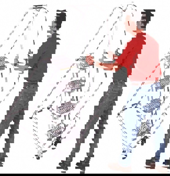 4-Step Aluminum Step Ladder: 68