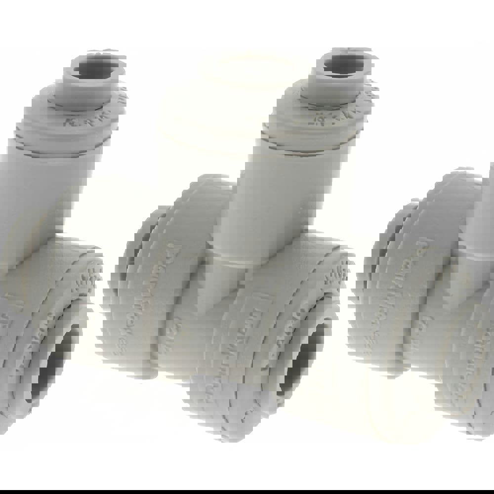 Push-To-Connect Tube to Tube Tube Fitting: Union Tee, 1/4