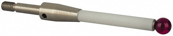 CMM Ball Stylus: 6 mm Ball Dia, 50 mm OAL, M4