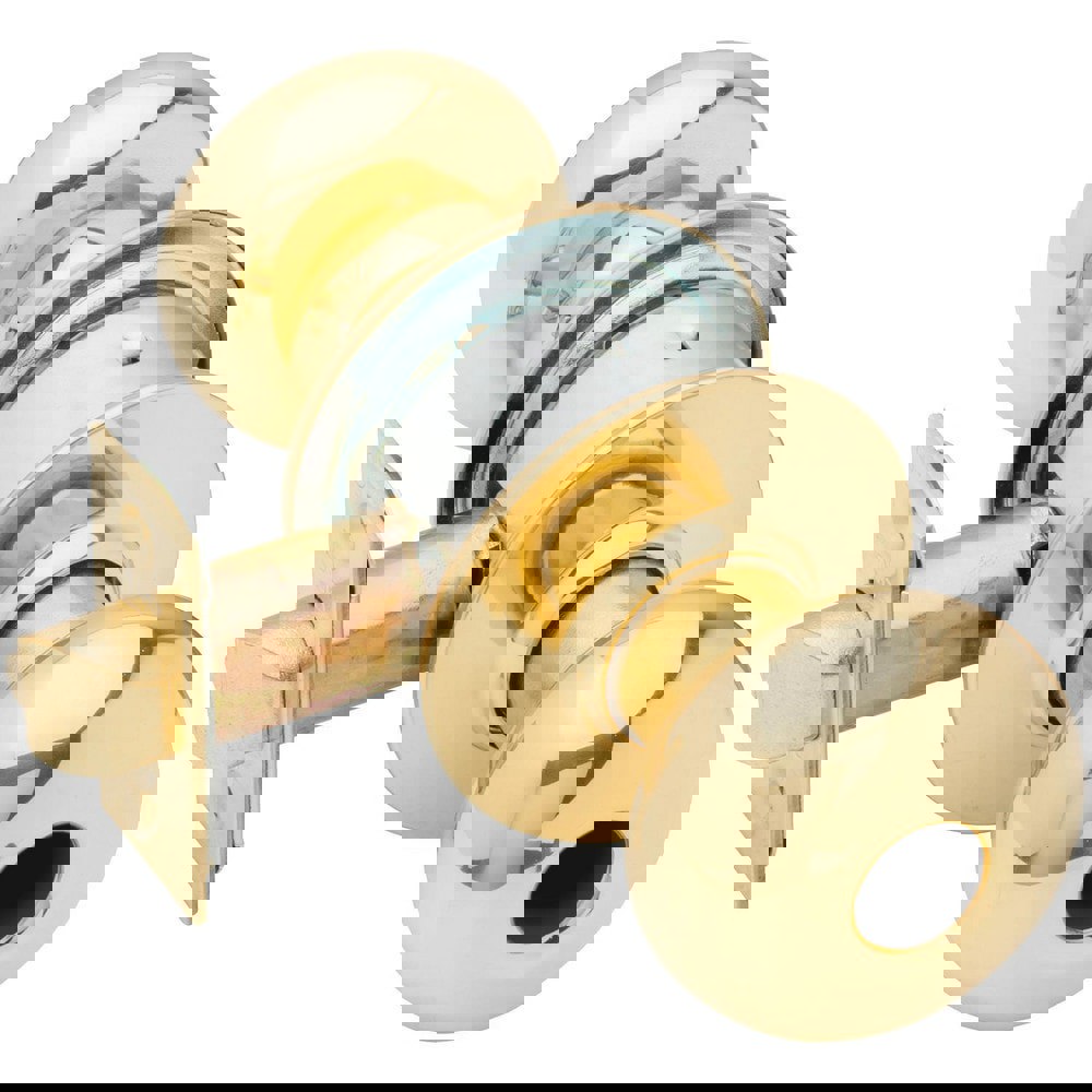 Knob Locksets; Type: Entrance ; Key Type: Keyed Different ; Material: Metal ; Finish/Coating: Bright Brass ; Compatible Door Thickness: 1-3/8