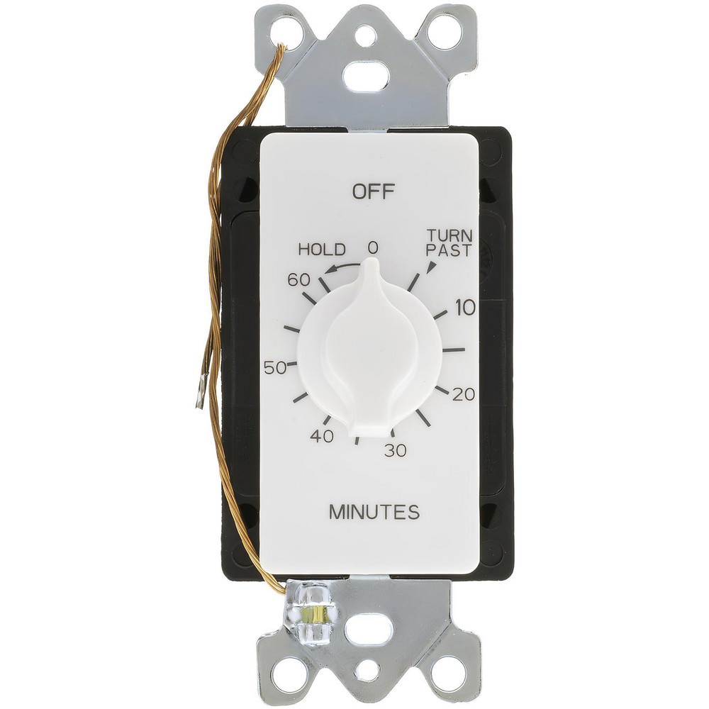 Timers; Timer Type: Countdown Timer ; Recommended Environment: Indoor ; Timing Range: 0 min - 60 min ; Minimum On/Off Time: 5min ; Nema Rating: 1 ; Voltage: 120.00