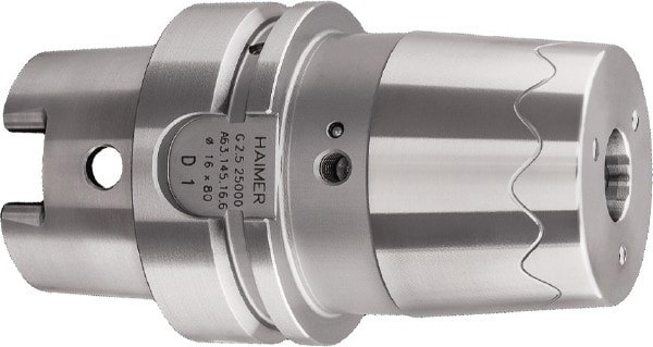 Shrink-Fit Tool Holder & Adapter: HSK63A Taper Shank, 0.6299