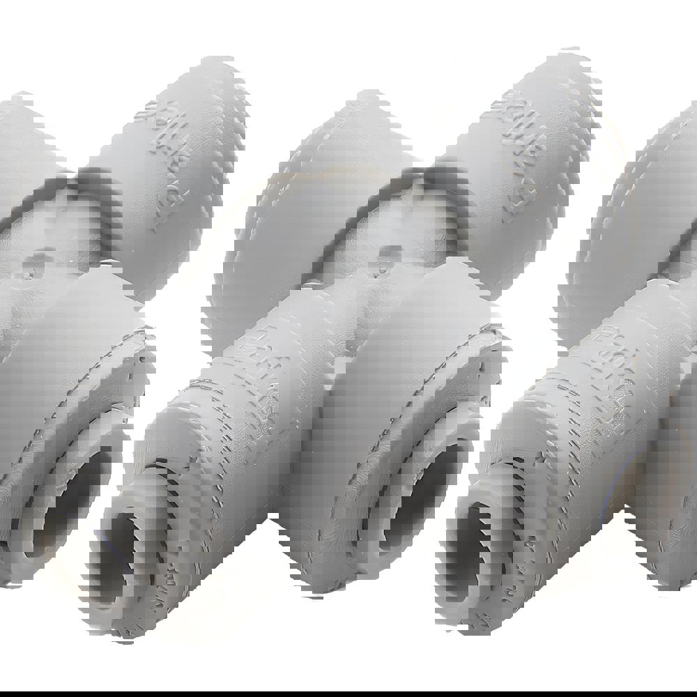 Push-To-Connect Tube to Tube Tube Fitting: Cross, 3/8