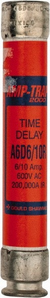Cylindrical Time Delay Fuse: RK1, 0.6 A, 127 mm OAL, 21 mm Dia