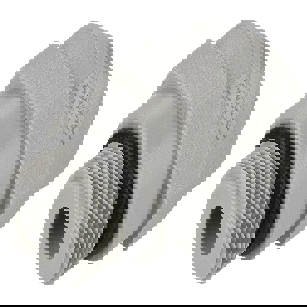 Push-To-Connect Tube Fitting: Connector, Straight, 9/16-18 Thread, 3/8