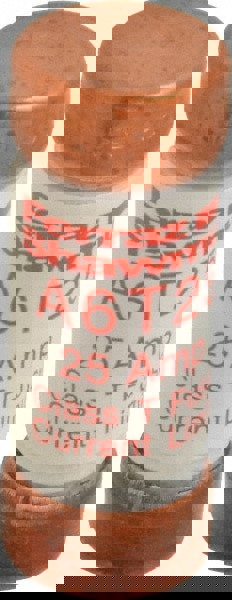 Cylindrical Fast-Acting Fuse: T, 25 A, 1