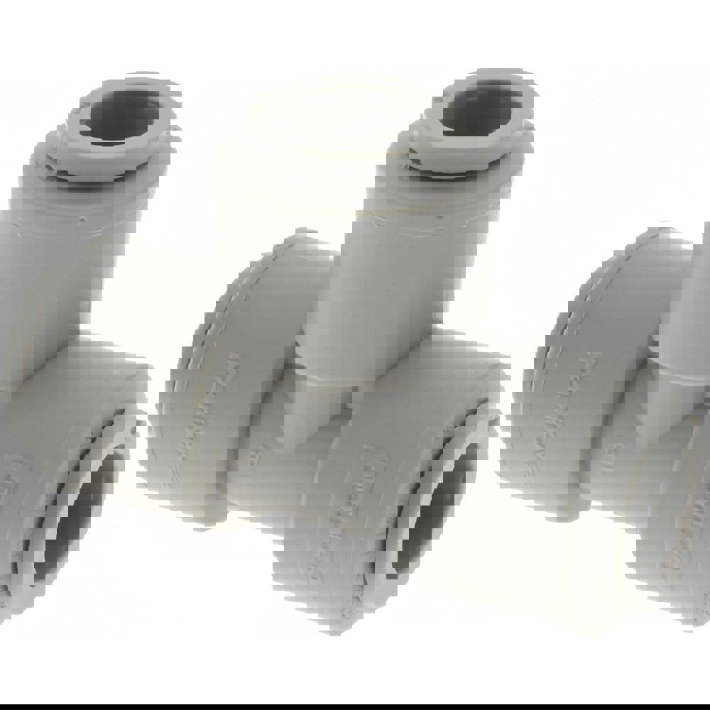 Push-To-Connect Tube to Tube Tube Fitting: Union Tee, 3/8