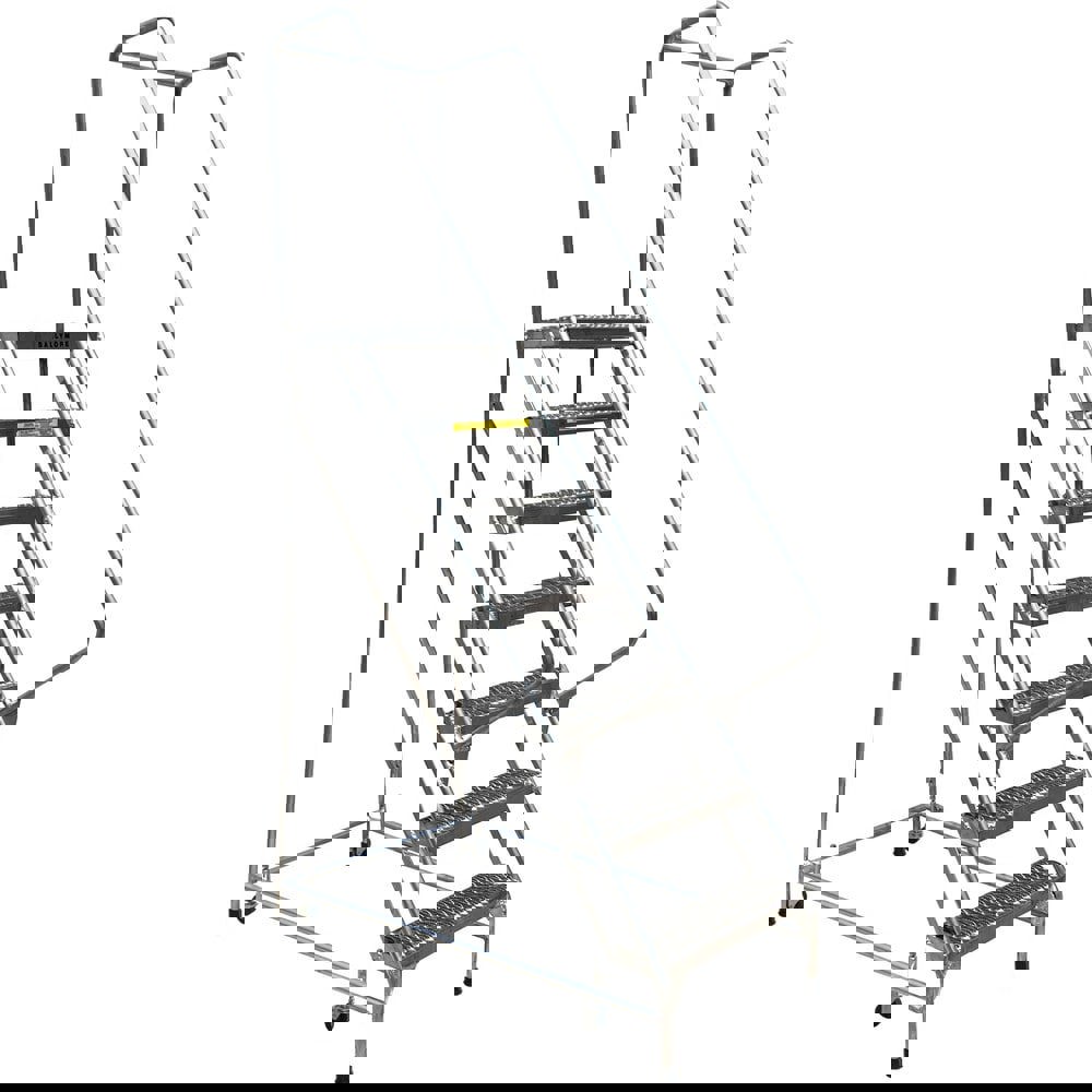 Aluminum Rolling Ladder: 7 Step
