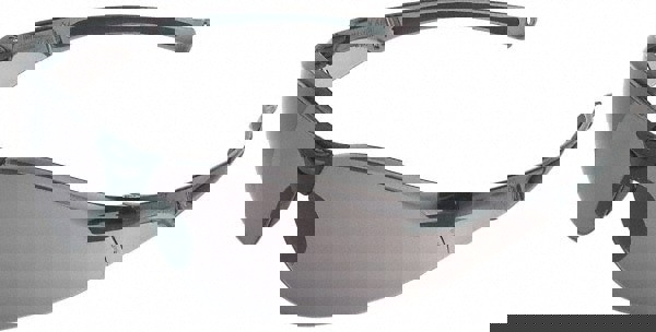 Safety Glass: Scratch-Resistant, Polycarbonate, Gray Lenses, Frameless, UV Protection