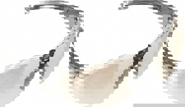 Safety Glass: Scratch-Resistant, Polycarbonate, Silver Mirror Lenses, Frameless, UV Protection