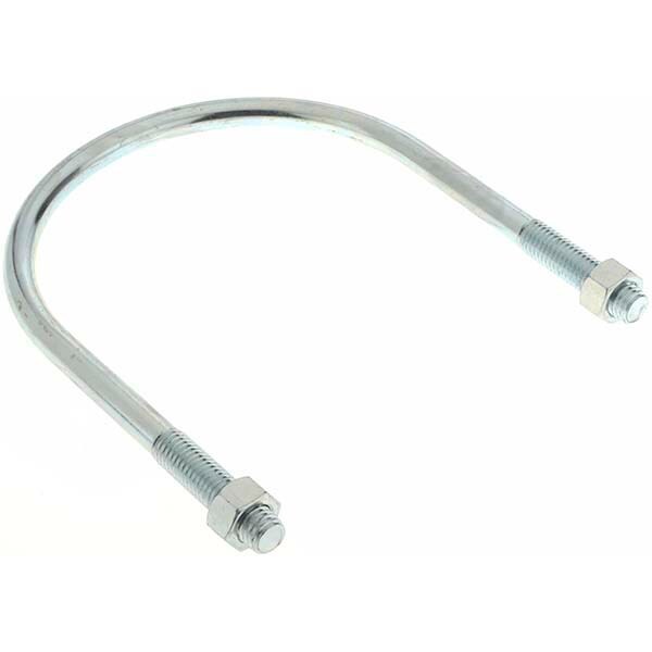 Round U-Bolt: Without Mount Plate, 1/2-13 UNC, 2
