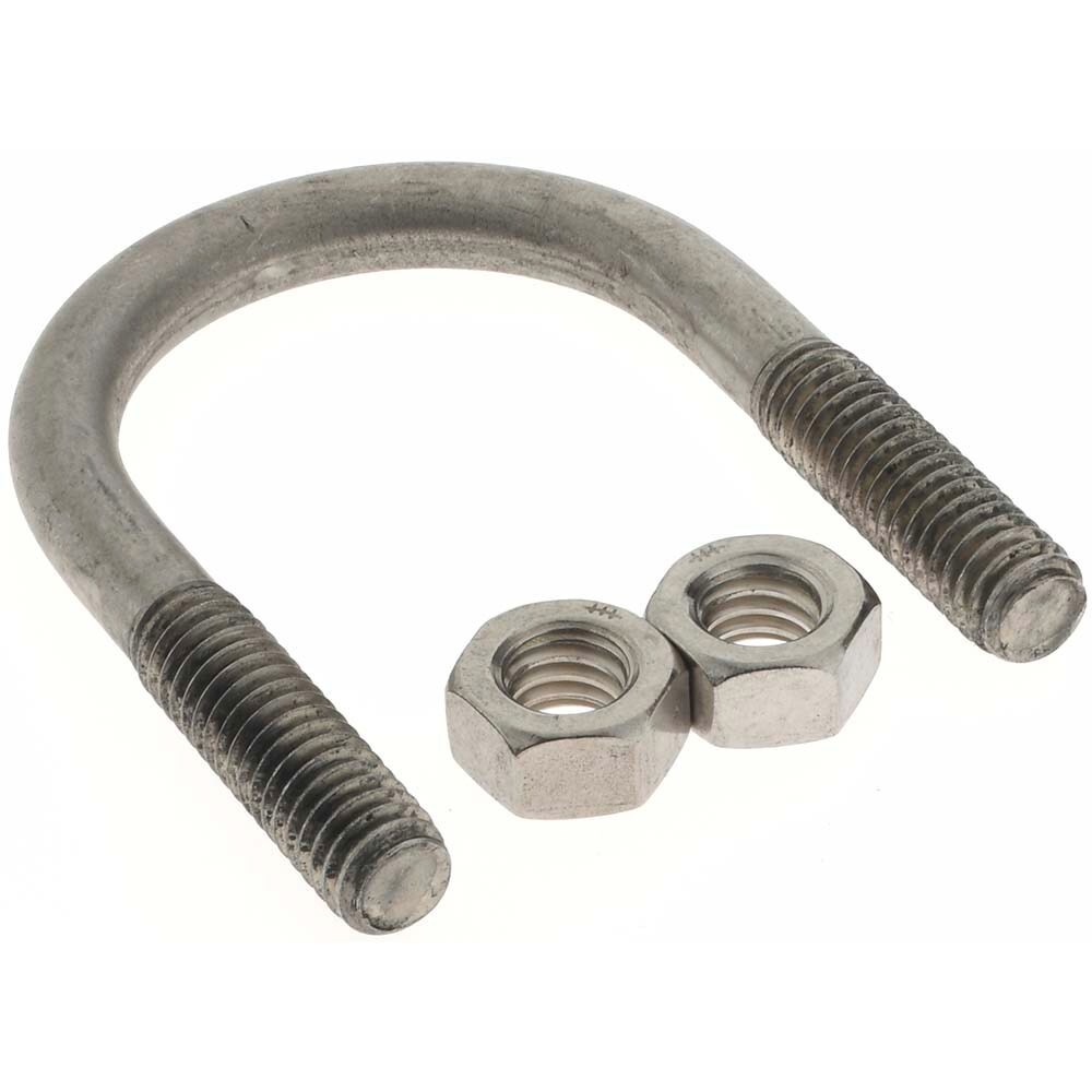 Round U-Bolt: Without Mount Plate, 5/16-18 UNC, 1