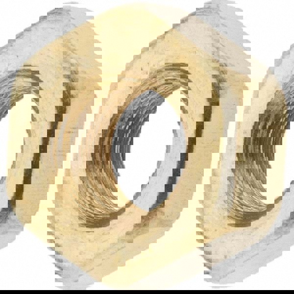 1/4-28 UNF Brass Right Hand Hex Nut