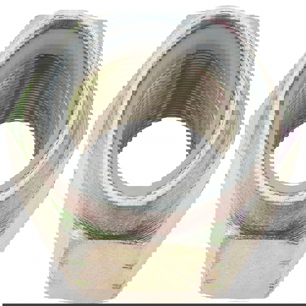 Hex Lock Nut: Insert, Nylon Insert, 1-1/2-12, Grade 8 Steel, Yellow Zinc Dichromate Finish