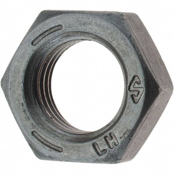 3/8-24 UNF Steel Left Hand Hex Jam Nut
