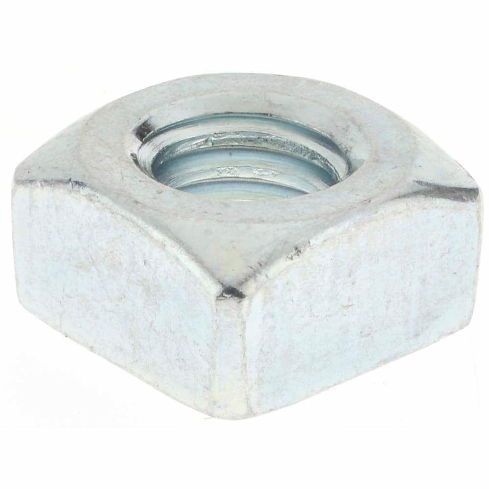 Square Nuts; Material: Steel ; Thread Size: 3/8-16 in ; Finish: Zinc Plated ; Thread Size (Inch): 3/8-16 ; System of Measurement: Inch ; Square Width (Inch): 5/8