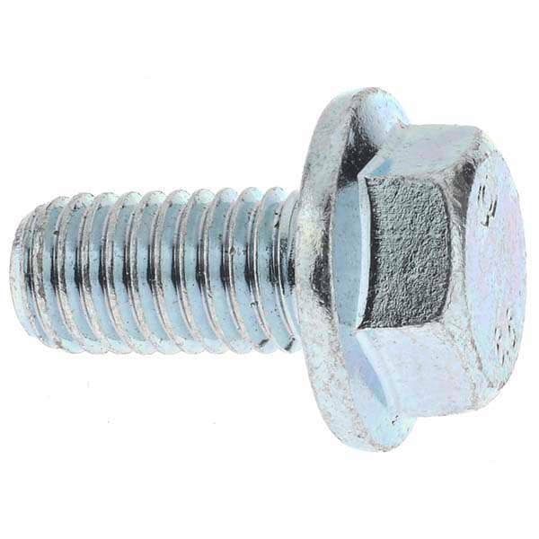 Smooth Flange Bolt: M10 x 1.5 Metric, 20 mm Length Under Head