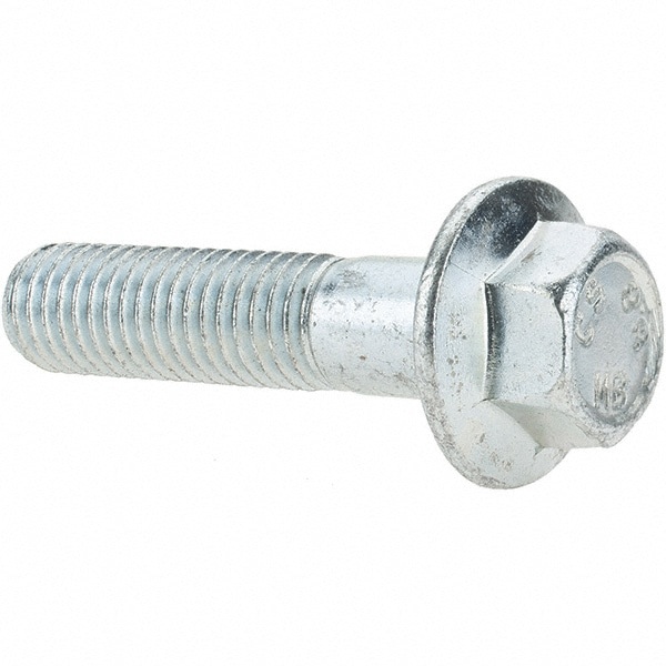 Smooth Flange Bolt: M12 x 1.75 Metric, 50 mm Length Under Head
