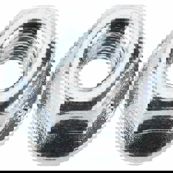 M6, 14.2mm Flange Diam, 6mm High, 10mm Across Flats, Flange Nut