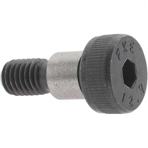 Shoulder Screw: 10 mm Shoulder Dia, 10 mm Shoulder Length, M8x1.25, 12.9 Alloy Steel, Hex Socket