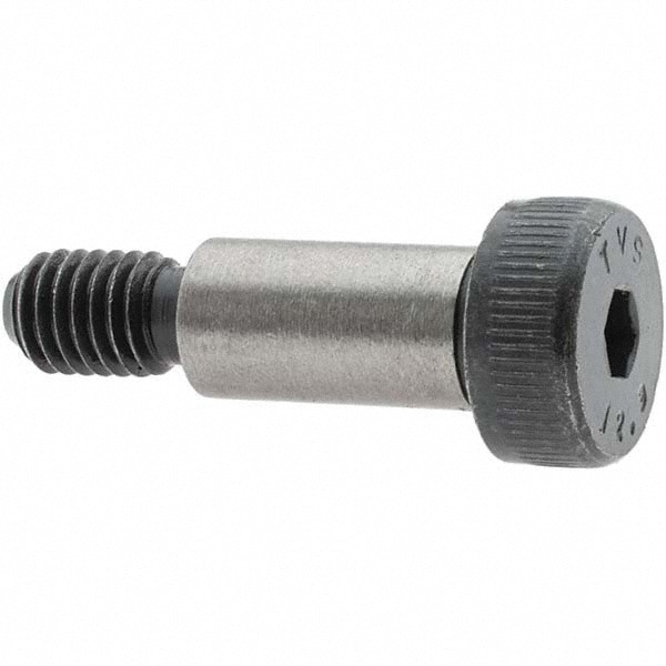 Shoulder Screw: 10 mm Shoulder Dia, 20 mm Shoulder Length, M8x1.25, 12.9 Alloy Steel, Hex Socket