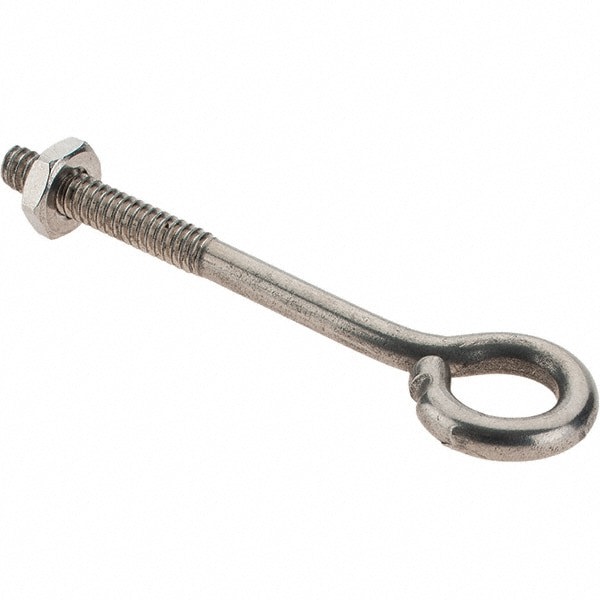 #10-24, Stainless Steel Wire Turned Open Eye Bolt