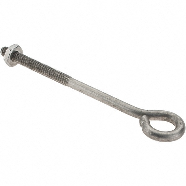 #10-24, Stainless Steel Wire Turned Open Eye Bolt