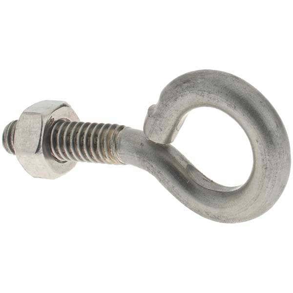 1/4-20, Stainless Steel Wire Turned Open Eye Bolt